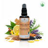 ⭐ Ein kraftvoller Synergiekomplex aus Pflanzen- und ätherischen BIO-Ölen:
✅ Jojobaöl BIO – feuchtigkeitsspendend & hautausgleichend
✅ Sesamöl BIO – wärmend & durchblutungsfördernd
✅ Mandelöl BIO – sanft pflegend & beruhigend
✅ Schwarzkümmelöl BIO – stärkend & zellregenerierend
✅ Zitronenöl BIO – klärend, vitalisierend
✅ Eukalyptusöl BIO – befreiend & erfrischend
✅ Ravintsaraöl BIO – stärkend für Immunsystem & Nerven
✅ Lavendelöl BIO – entspannend & hautberuhigend
✅ Rosmarinöl BIO – durchblutungsfördernd & aktivierend
✅ Muskatellersalbeiöl BIO – harmonisierend & muskelentkrampfend
✅ Wacholderbeerenöl BIO – reinigend & ausleitend