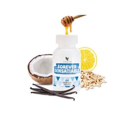 Forever Sensatiable
Forever Sensatiable sind nach Zitrone und Vanille schmeckende Kau-Presslinge, die durch die Kombination von Glucomannan, Hefeprotein und Haferkleie-Flocken gegen die täglichen Versuchungen helfen.