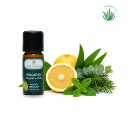 Ätherisches Öl von myAloe.ch: Waldatmen Essenzmischung  (enthält:  Eukalyptus ,  Grapefruit ,  Fichtennadel, Pfefferminz )