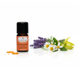 Ätherisches Öl von myAloe.ch:  Gelassenheit Essenzmischung (enthält: Lavendel, Kamille, Neroli, Ylang-Ylang)