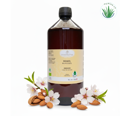 MyAloe.ch Mandelöl BIO: Es spendet intensiv Feuchtigkeit, schützt vor Umwelteinflüssen und ist besonders geeignet für empfindliche, trockene oder gereizte Haut – auch bei Babys.