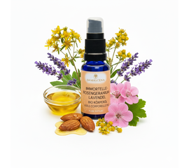 MyAloe.ch Immortelle-Rosengeranium-Lavendel Körperöl BIO: Spüre die heilende Kraft der Natur – mit jedem Tropfen. Wird seit Jahrhunderten genutzt bei Hautverletzungen, Hämatomen, Prellungen und zur Narbenpflege.