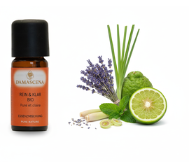 Ätherisches Öl von myAloe.ch: Rein & Klar Essenzmischung (enthält: Lemongrass, Pfefferminz, Bergamotte, Lavandin)