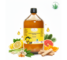 Ein fruchtig-spritziges Duftbouquet für pures Frischegefühl. Der Yuzu Raumspray schafft mit 100% naturreinen ätherischen Ölen wie Yuzu, Grapefruit, Orange u.a. eine freundliche Atmosphäre. Er erfrischt und wirkt positiv auf das Raumklima. Die sommerlich-belebenden Essenzen sorgen für Gelassenheit und Leichtigkeit.