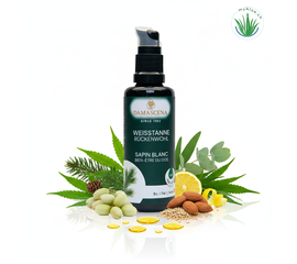 Weisstanne Rückenwohl BIO – Entspannung & Kraft für Körper & Seele

Das Weisstanne Rückenwohl BIO Körperöl ist Deine natürliche Unterstützung bei Verspannungen und zur täglichen Entspannung. Mit seiner kraftvollen Komposition aus wertvollen Pflanzenölen und 100 % naturreinen ätherischen Ölen wirkt es spannungsabbauend, stärkend und harmonisierend. Ob als wohltuendes Körperöl nach einem langen Tag oder als Massageöl für gezielte Anwendungen – es bringt deine Energien wieder ins Gleichgewicht und schenkt dir ein befreites, entspanntes Körpergefühl.

Hochwertige Trägeröle wie Jojoba, Sesam, Mandel, Hanf und Schwarzkümmel pflegen intensiv, nähren die Haut und machen sie geschmeidig. Gleichzeitig entfaltet das ätherische Öl der Weisstanne, zusammen mit Zitrone, Eukalyptus und Cajeput, seine befreiende und klärende Wirkung – für Körper, Geist und Seele.



✅ Vorteile auf einen Blick
✔️ 100 % naturreines BIO-Körperöl – frei von synthetischen Zusätzen & Mineralölen
✔️ Wohltuende Rücken- & Muskelpflege – ideal bei Verspannungen, Stress oder nach körperlicher Anstrengung
✔️ Pflegt und regeneriert die Haut – durch eine wertvolle Kombination biologischer Trägeröle
✔️ Handabgefüllt in der Schweiz – nachhaltig, hochwertig & mit Liebe hergestellt