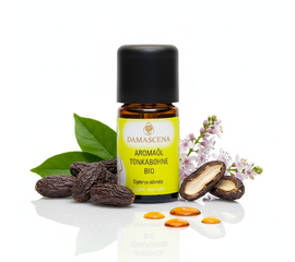 Huile aromatique Fève Tonka BIO - Sensuelle. Chaleureuse. Inoubliable.
myaloe.ch
Un plaisir gourmand sensuel dans chaque goutte
L'huile aromatique de fève tonka BIO est un véritable secret de polichinelle pour les gourmands, les gourmets et les amateurs d'arômes chauds et sensuels. L'huile aromatique bio 100 % naturelle séduit par sa note douce et amère incomparable, qui rappelle la vanille, l'amande, le foin et le caramel - profonde, balsamique et envoûtante.

Une seule goutte suffit pour élever les desserts, les entremets, le chocolat, la pâtisserie ou les plats orientaux à un nouveau niveau de plaisir. En même temps, la fève tonka a aussi un effet émotionnel : elle met à la terre, réchauffe et détend - un arôme qui donne un sentiment de sécurité et qui enveloppe les sens.

Que ce soit dans une cuisine aromatique raffinée ou comme moment olfactif sensuel, l'huile aromatique Fève Tonka BIO allie plaisir, profondeur et sensation de bien-être de manière unique.

L'huile aromatique Fève Tonka BIO est plus qu'un goût - c'est une sensation.
Une goutte donne de la profondeur, de la chaleur et un sentiment de sécurité sensuelle. Pour les moments où le plaisir, le calme et la mise à la terre sont au centre des préoccupations.