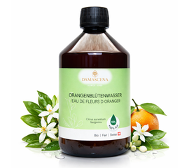 Orangenblütenwasser BIO – beruhigende Harmonie für Haut & Seele


Das Orangenblütenwasser BIO (Citrus aurantium amara) ist ein besonders feines, 100 % naturreines Hydrolat aus den Blüten der Bitterorange. Es entsteht durch ein speziell entwickeltes, schonendes Veredelungsverfahren bei der Wasserdampfdestillation und bewahrt dadurch die wertvollen pflanzlichen Wirkstoffe in ihrer natürlichen Balance.

In der Hautpflege wirkt Orangenblütenwasser beruhigend, feuchtigkeitsspendend und porenverfeinernd. Gleichzeitig entfaltet es auf emotionaler Ebene eine harmonisierende, stimmungsaufhellende Wirkung, die in Momenten von Stress, innerer Unruhe oder emotionaler Anspannung besonders geschätzt wird.
Ideal als Gesichtswasser, Körperspray oder als sanfter Begleiter wohltuender Abendrituale.



✅ Vorteile auf einen Blick:
Beruhigt & harmonisiert
Unterstützt emotionales Gleichgewicht, schenkt Geborgenheit und innere Ruhe.

Hautverfeinernd & feuchtigkeitsspendend
Wirkt adstringierend, erfrischt und unterstützt ein klares, ausgeglichenes Hautbild.

100 % naturreines Bio-Hydrolat
Ohne Alkohol, synthetische Duftstoffe oder Konservierungsmittel.

Vielseitig einsetzbar
Für Gesicht, Körper, Aromatherapie und Rituale – auch für sensible Haut geeignet.



Orangenblütenwasser BIO schenkt Dir einen Moment der Ruhe im hektischen Alltag. Jeder Sprühstoss verbindet sanfte Hautpflege mit emotionaler Balance – für mehr Leichtigkeit, Geborgenheit und natürliche Ausstrahlung