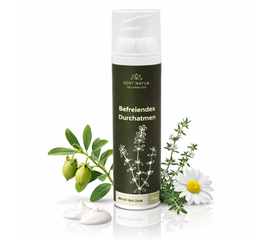 Baume pour la poitrine – Respirez librement
Myaloe.ch

Rituel de soin naturel pour la poitrine et le dos
Le baume pour la poitrine – Respirez librement de ECHT NATUR est un produit de soin naturel et artisanal destiné à une utilisation cosmétique sur la poitrine et le dos
Sa texture équilibrée a été spécialement développée pour des massages apaisants, en particulier pendant la saison froide ou en cas de malaise physique, lorsque des rituels de respiration et de soins conscients font du bien.

Des extraits de plantes soigneusement sélectionnés, dont le thym, ainsi qu'un parfum harmonieux confèrent au baume son agréable caractère réchauffant et libérateur La formule pénètre rapidement sans laisser de film gras et convient aux soins quotidiens de tous les âges.

Les herbes sauvages utilisées sont récoltées avec soin à Flüeli-Ranft et transformées en petites quantités en Suisse avec le plus grand soin.

« Le baume pour la poitrine est un produit cosmétique destiné à être appliqué en friction, et non un médicament. »


✨ 4 avantages clés du baume pour la poitrine
✅ 1. Soin apaisant pour la poitrine et le dos
Sa texture agréable procure une sensation de libération de la peau et de respiration lors de massages conscients. Avec du thym traditionnellement apprécié
Le thym est mentionné depuis des siècles dans la phytothérapie européenne en relation avec les frictions chauffantes et aromatiques

✅ 3. Fabriqué à la main en Suisse
Petits lots, fabrication soignée, matières premières de haute qualité – chaque produit est un véritable produit naturel unique.

✅ 4. Convient à toute la famille
Soins doux et naturels pour femmes, hommes et enfants – à usage externe uniquement