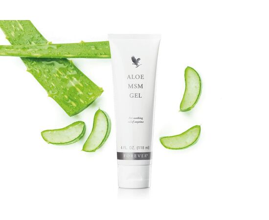 Forever Aloe MSM Gel - geschmeidiges, schnell einziehendes hochwertiges Gel mit 40 % Aloe Vera für Haut, Bindegewebe, Gelenke, Knorpel und Knochen.