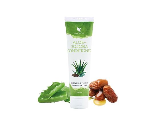 Forever Aloe-Jojoba Conditioner -  nährt das Haar mit dem Antioxidans Vitamin E, Hagebuttenöl und den Vitaminen C, E und B - dies hält  Dein Haar geschmeidig und weich