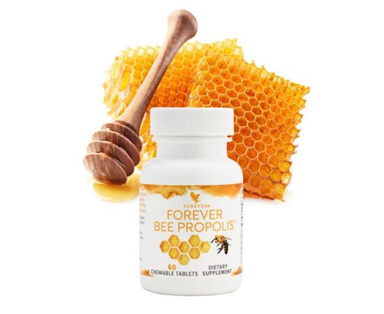 Forever Bee Propolis -enthält  verschiedene Vitamine der B-Gruppe, zusätzlich die Vitamine E, H und A sowie wichtige Spurenelemente und Mineralstoffe wie Eisen, Kupfer, Mangan, Chrom, Kobalt, Zink, Zinn, Nickel, Silizium, Strontium, Kalzium, Aluminium, Vanadium u. a.