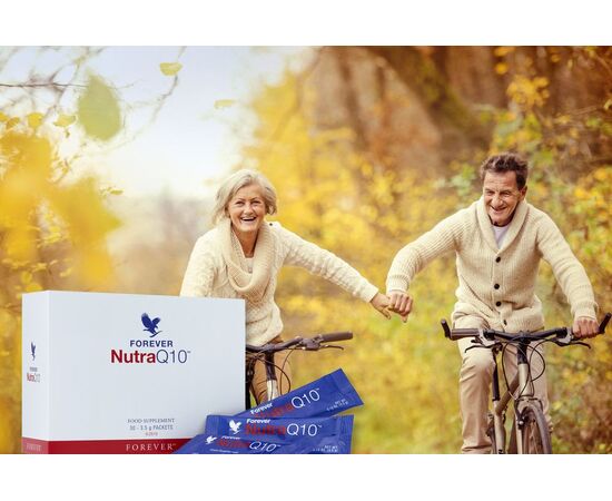 Forever Nutra Q10 enthält neben Q10 noch die Vitamine C, B6, B12, E sowie Folsäure, Magnesium und Chrom.