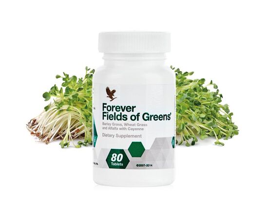 Forever Fields of Greens - Mischung aus grünem Gerstengras, Weizengras und Alfalfa.