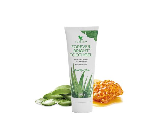 Forever BrightDie reinigende und pflegende Wirkung der Aloe Vera kommt auch bei der Zahnpflege zum Tragen. Mit den besten Ergebnissen: Der Zusatz von Bienenpropolis macht Forever Bright® zu einem Zahnpflegemittel von höchster Güte. Es wirkt schonend bei empfindlichem Zahnfleisch. Das alles und nicht zuletzt sein erfrischender Geschmack werden auch dich beim ersten Versuch überzeugen. Für ein strahlendes Lächeln und frischen Atem.