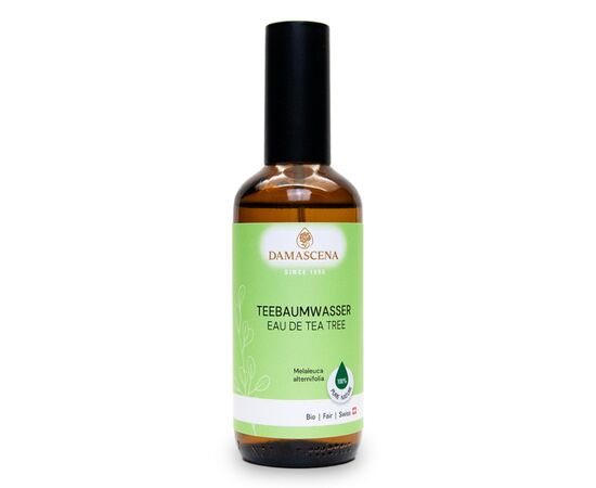 Pflanzenwasser von myAloe.ch: Teebaumwasser  - Krautig-frischer Duft mit reinigender,  klärender & schützender Wirkung