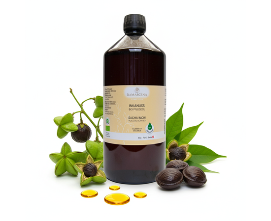 MyAloe.ch Inkanussöl BIO: Mit dem Inkanussöl BIO holst du dir ein Stück der alten Inka-Weisheit nach Hause. Spüre, wie deine Haut neue Kraft tankt, geschmeidig bleibt und dein Inneres Ruhe und Balance findet. Ein Öl, das nicht nur pflegt, sondern dich zurück zu deinem natürlichen Gleichgewicht bringt.