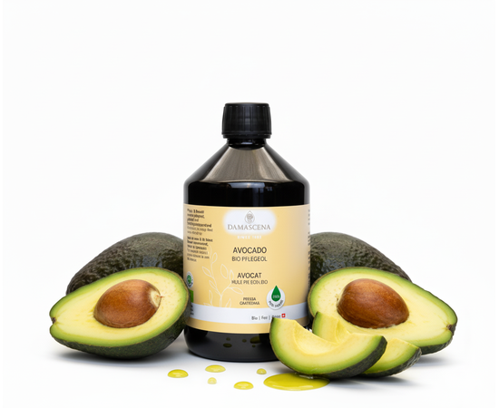 MyAloe.ch Avocadoöl BIO : Das reichhaltige Avocadoöl ist sehr vitaminreich,  intensiv pflegend - ideal für Gesicht, Körper,  Haarpflege, oder Massage - dringt tief in die Haut ein und schützt vor Feuchtigkeitsverlust