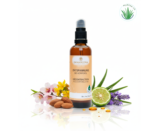 ❤️ Entspannung Körperöl BIO – Loslassen & innere Ruhe finden

⭐ Kraftvolle Synergie ätherischer & pflanzlicher BIO-Öle
Unser Entspannungsöl BIO vereint jahrtausendealtes Heilwissen mit moderner Aromatherapie.

Jojobaöl BIO – feuchtigkeitsspendend & hautausgleichend
Mandelöl BIO – zart pflegend, besonders für sensible Haut geeignet
Johanniskrautöl BIO – stimmungsaufhellend & wärmend
Lavendelöl BIO – beruhigend, entspannend & schlaffördernd
Bergamotteöl BIO – aufhellend & ausgleichend für die Seele