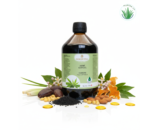 ⭐ Kraftvolle Pflanzen- und ätherische BIO-Öle
Hanföl BIO – regenerierend, entzündungshemmend, stärkend für die Hautbarriere
Arganöl BIO – reich an Antioxidantien, nährt & schützt vor Hautalterung
Jojobaöl BIO – reguliert Feuchtigkeit, zieht schnell ein, nicht fettend
Mandelöl BIO – sanft, beruhigend, ideal für sensible Haut
Schwarzkümmelöl BIO – stärkend für Haut & Immunsystem, entzündungshemmend
Citronellaöl BIO – belebend, klärend, natürlicher Insektenschutz
Lorbeeröl BIO – wärmend, stärkend, muskelentspannend
Patchouliöl BIO – erdend, hautregenerierend, ausgleichend
Lemongrasöl BIO – erfrischend, klärend, konzentrationsfördernd
Litsea Cubeba Öl BIO – stimmungsaufhellend, harmonisierend
Orange bitter Öl BIO – hebt die Stimmung, wirkt erfrischend & belebend