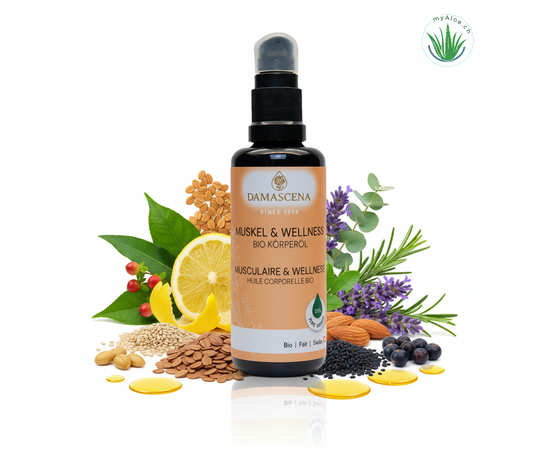 ⭐ Ein kraftvoller Synergiekomplex aus Pflanzen- und ätherischen BIO-Ölen:
✅ Jojobaöl BIO – feuchtigkeitsspendend & hautausgleichend
✅ Sesamöl BIO – wärmend & durchblutungsfördernd
✅ Mandelöl BIO – sanft pflegend & beruhigend
✅ Schwarzkümmelöl BIO – stärkend & zellregenerierend
✅ Zitronenöl BIO – klärend, vitalisierend
✅ Eukalyptusöl BIO – befreiend & erfrischend
✅ Ravintsaraöl BIO – stärkend für Immunsystem & Nerven
✅ Lavendelöl BIO – entspannend & hautberuhigend
✅ Rosmarinöl BIO – durchblutungsfördernd & aktivierend
✅ Muskatellersalbeiöl BIO – harmonisierend & muskelentkrampfend
✅ Wacholderbeerenöl BIO – reinigend & ausleitend