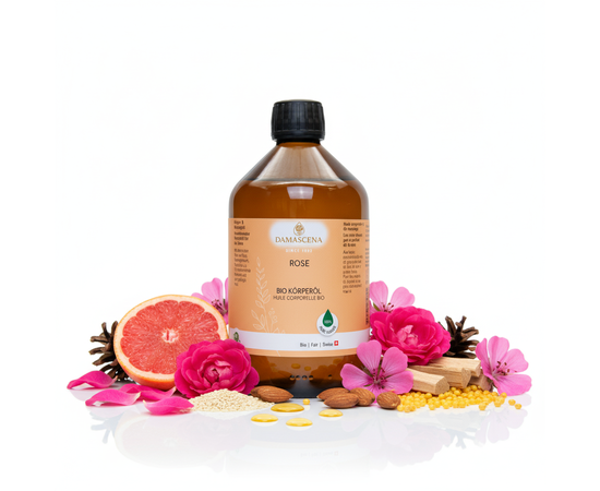 Olio di rosa per il corpo BIO - Coccole e momenti di relax


L'Olio Corpo alla Rosa Organica è un vero gioiello di cura per il corpo e per l'anima. Con la sua composizione di prezioso olio di rosa selvatica e squisiti oli vegetali biologici come l'olio di jojoba, di mandorle e di sesamo, combinati con pregiate essenze essenziali di rosa, sandalo, legno di rosa, geranio di rosa e pompelmo, regala un'esperienza di cura incomparabile.

La texture ricca nutre intensamente, lascia la pelle morbida e vellutata e la avvolge in una sensuale fragranza floreale di rosa, come una passeggiata in un roseto in fiore.

❤️ Per tutti coloro che desiderano momenti quotidiani di coccole, armonia e bellezza naturale.