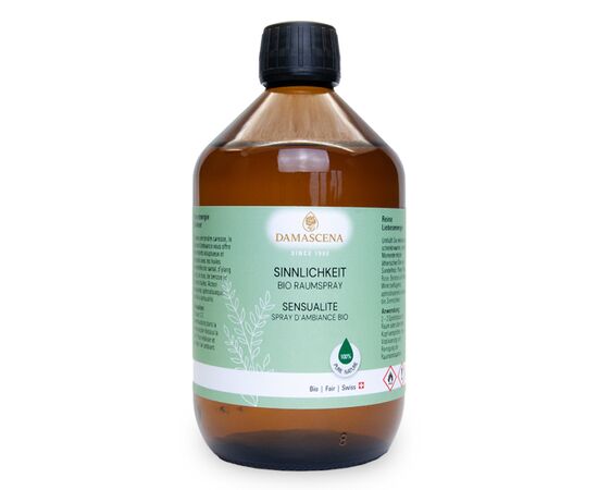 Sensualité Spray d'ambiance - Pure énergie d'amour pour le cœur & l'âme


Le spray d'ambiance Sensualité BIO est plus qu'un simple parfum - c'est une invitation à des moments d'amour, de proximité et d'harmonie. La noble composition d'huiles essentielles 100 % naturelles de bois de santal, d'ylang-ylang, de rose, de benjoin et d'autres essences de choix t'enveloppe délicatement et dégage une atmosphère de chaleur, de sécurité et de sensualité.

Que ce soit dans le salon, la chambre à coucher, le SPA ou la salle de thérapie, ce spray d'ambiance crée une atmosphère unique et affectueuse et transforme chaque pièce en une oasis de tendresse et d'ouverture du cœur.


✅ 4 avantages clés en un coup d'œil
✔️ 100 % naturel & BIO - sans additifs synthétiques, végétalien & sans expérimentation animale
✔️ Aphrodisiaque & stimulant - augmente la sensualité, favorise la proximité & la sécurité
✔️ Tradition & luxe réunis - avec les reines des senteurs : rose, bois de santal & ylang-ylang
✔️ Mis en bouteille à la main en Suisse - bouteilles en verre durable en 100 ml, 500 ml ou 1'000 ml