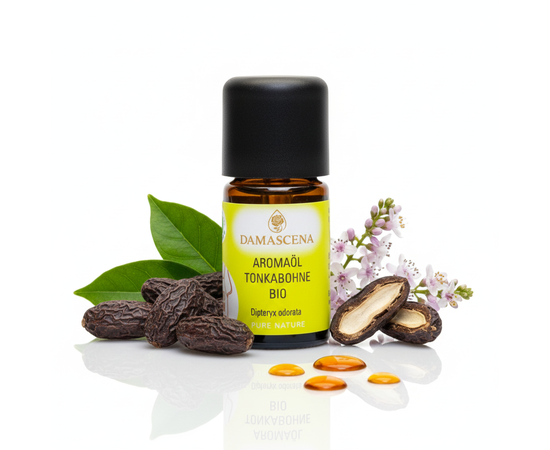 Tonkabohne BIO Aromaöl - Sinnlich. Warm. Unvergesslich.
myaloe.ch
Sinnlicher Gourmetgenuss in jedem Tropfen
Tonkabohne BIO Aromaöl ist ein echter Geheimtipp für Feinschmecker, Genussmenschen und Liebhaber warmer, sinnlicher Aromen. Das 100 % naturreine Bio-Aromaöl verführt mit einer unverwechselbaren, herb-süssen Note, die an Vanille, Mandel, Heu und Karamell erinnert – tief, balsamisch und betörend.

Bereits ein einziger Tropfen genügt, um Desserts, Süssspeisen, Schokolade, Patisserie oder orientalische Gerichte auf ein neues Genussniveau zu heben. Gleichzeitig wirkt Tonkabohne auch emotional: erdend, wärmend und entspannend – ein Aroma, das Geborgenheit schenkt und die Sinne umhüllt.

Ob in der feinen Aromaküche oder als sinnlicher Duftmoment – Tonkabohne BIO Aromaöl verbindet Genuss, Tiefe und Wohlgefühl auf einzigartige Weise.

Tonkabohne BIO Aromaöl ist mehr als ein Geschmack – es ist ein Gefühl.
Ein Tropfen schenkt Tiefe, Wärme und sinnliche Geborgenheit. Für Momente, in denen Genuss, Ruhe und Erdung im Mittelpunkt stehen.