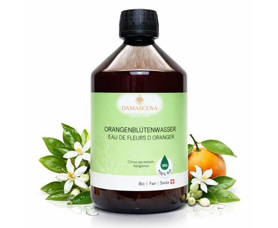 Orangenblütenwasser BIO – beruhigende Harmonie für Haut & Seele


Das Orangenblütenwasser BIO (Citrus aurantium amara) ist ein besonders feines, 100 % naturreines Hydrolat aus den Blüten der Bitterorange. Es entsteht durch ein speziell entwickeltes, schonendes Veredelungsverfahren bei der Wasserdampfdestillation und bewahrt dadurch die wertvollen pflanzlichen Wirkstoffe in ihrer natürlichen Balance.

In der Hautpflege wirkt Orangenblütenwasser beruhigend, feuchtigkeitsspendend und porenverfeinernd. Gleichzeitig entfaltet es auf emotionaler Ebene eine harmonisierende, stimmungsaufhellende Wirkung, die in Momenten von Stress, innerer Unruhe oder emotionaler Anspannung besonders geschätzt wird.
Ideal als Gesichtswasser, Körperspray oder als sanfter Begleiter wohltuender Abendrituale.



✅ Vorteile auf einen Blick:
Beruhigt & harmonisiert
Unterstützt emotionales Gleichgewicht, schenkt Geborgenheit und innere Ruhe.

Hautverfeinernd & feuchtigkeitsspendend
Wirkt adstringierend, erfrischt und unterstützt ein klares, ausgeglichenes Hautbild.

100 % naturreines Bio-Hydrolat
Ohne Alkohol, synthetische Duftstoffe oder Konservierungsmittel.

Vielseitig einsetzbar
Für Gesicht, Körper, Aromatherapie und Rituale – auch für sensible Haut geeignet.



Orangenblütenwasser BIO schenkt Dir einen Moment der Ruhe im hektischen Alltag. Jeder Sprühstoss verbindet sanfte Hautpflege mit emotionaler Balance – für mehr Leichtigkeit, Geborgenheit und natürliche Ausstrahlung